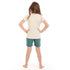 Girls summer pajama set Butterfly t-shirt + Green Army shorts